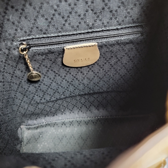 Vintage Gucci Backpack Bamboo Gold - Picture 4 of 13